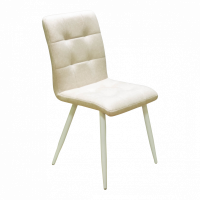 Стул Доби (Каркас (белый 9016 матовый) тк. коллекции Safari бежевый 011). Фото №1