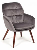 Кресло ORFEI (mod. DM4156)   дерево, ткань, 65*75*87, серый (28-grey) фото Кресло ORFEI (mod. DM4156)   дерево, ткань, 65*75*87, серый (28-grey). Фото №1