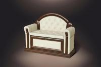 Банкетка с подлокотниками, спинкой и дверкой Б5.12-5