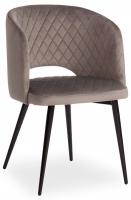 Кресло WIND (mod. 717) ткань/металл, 55х55х80 см, высота до сиденья 48 см, серый barkhat 26/черный (поставляется по 4 шт). Фото №1