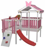 Комплекс игровой ДК8Р, розовый, серый