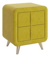 Тумба прикроватная Софи 2, (480х370х580) янтарь (велюр)