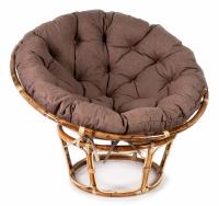Кресло PAPASAN ECO SKIN / с подушкой / Natural (натуральный), экошерсть Коричневый, 1811-5
