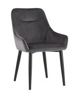 Стул Диана велюр серый фото Стул Диана велюр серый. Фото №1