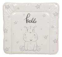 Матрас пеленальный Polini kids Бегемотик, серый. Фото №1