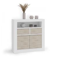 Узкая тумба NORA 3048.5 Blanco mate/Artico