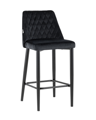 Стул полубарный Диего велюр черный. Фото