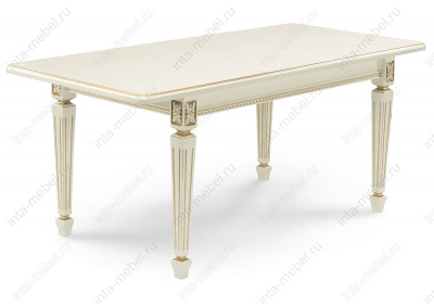 Стол деревянный Шанталь слоновая кость / золото. Фото №2