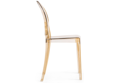 Пластиковый стул Victoria clear brown фото Пластиковый стул Victoria clear brown. Фото №3