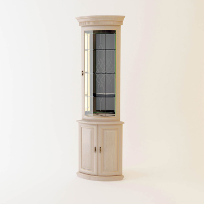 Шкаф для посуды Милан 4 + витрина Милан 6. Фото №2