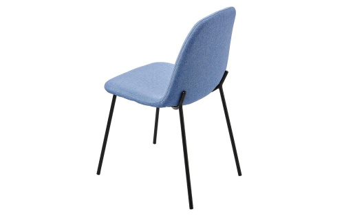 Стул C-1101 синий/матовый черный. Фото №7