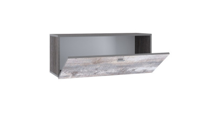 НМ 014.21-01 Шкаф навесной Urban (открывание вниз), Бетон Пайн темный, Ясень Анкор темный. Фото №2