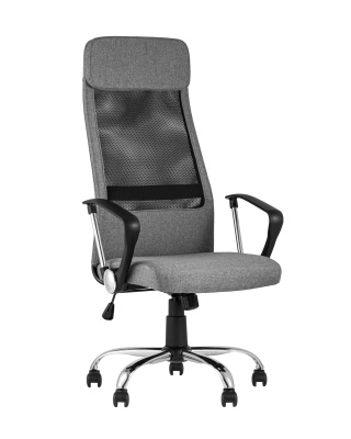 Кресло офисное TopChairs Bonus серое фото Кресло офисное TopChairs Bonus серое. Фото №2