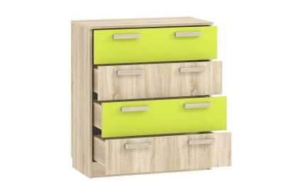 Акварель НМ 013.71-01 М Комод Лайм/Дуб сонома, Дуб Сонома. Фото №2