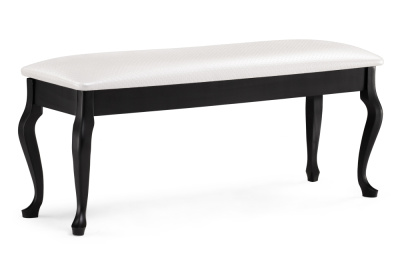 Банкетка Хиль черная / кожзам белый пунто фото Банкетка Хиль черная / кожзам белый пунто. Фото №2