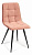 Стул CHILLY (mod. 7095) ткань/металл, 53х47х88 см, высота до сиденья 50 см, коралловый barkhat 15 /черный (поставляется по 4 шт)