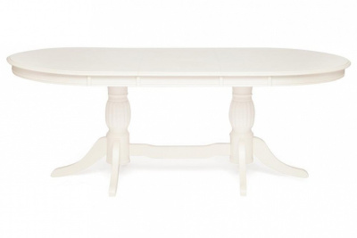 Стол обеденный LORENZO (Лоренцо) дерево гевея/мдф, 1067x1600+457x760см, pure white (402) фото Стол обеденный LORENZO (Лоренцо) дерево гевея/мдф, 1067x1600+457x760см, pure white (402). Фото №2