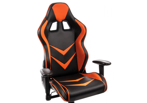 Компьютерное кресло Racer черное / оранжевое. Фото №6
