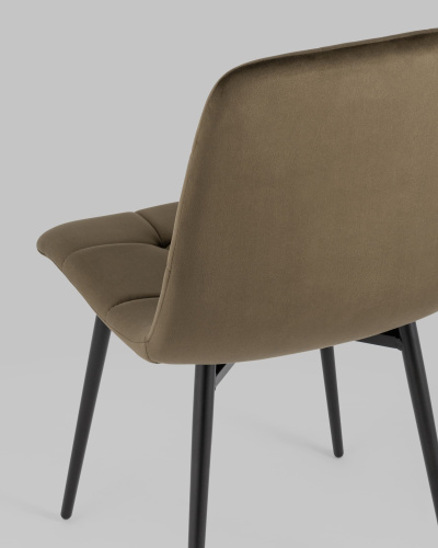 Стул Одди велюр коричневый. Фото №8