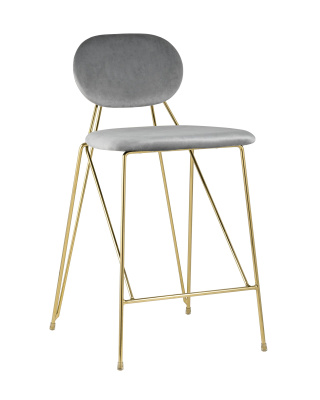 Стул Элис полубарный светло-серый. Фото №2