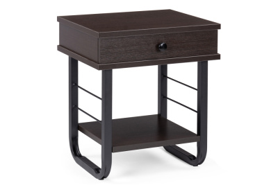 Тумба прикроватная Малгома черная / венге фото Тумба прикроватная Малгома черная / венге. Фото №2