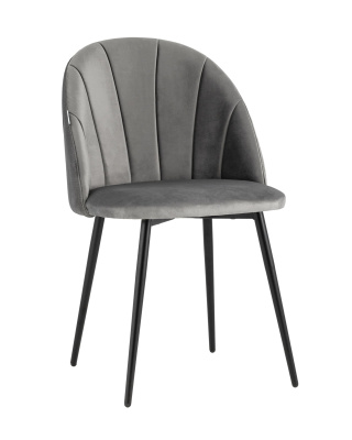 Стул Логан велюр серый. Фото