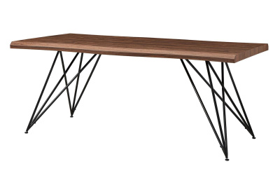 Стол T-1078 орех/матовый черный. Фото