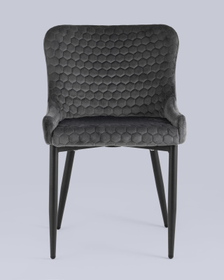 Стул Ститч Хани велюр серый. Фото №5