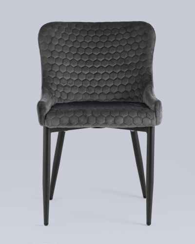 Стул Ститч Хани велюр серый. Фото №5