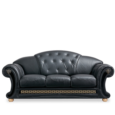 Диван Versace 3-х местный черный. Фото №3