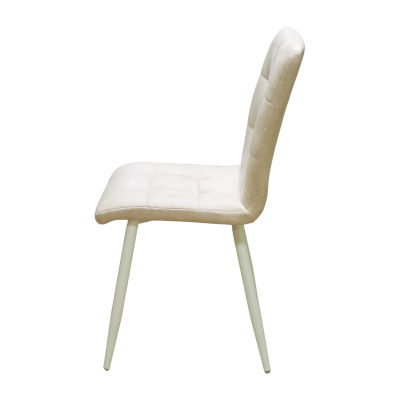 Стул Доби (Каркас (белый 9016 матовый) тк. коллекции Safari бежевый 011). Фото №3