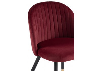 Стул Gabi wine red / black. Фото №4