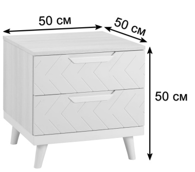 Тумба прикроватная Сканди Бежевый фото Тумба прикроватная Сканди Бежевый. Фото №3