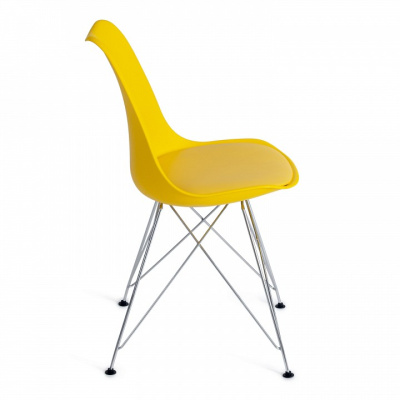 Стул TULIP IRON CHAIR (mod.EC-123) металл/пластик, 54,5*48*83,5см, желтый (поставляется по 4 шт) фото Стул TULIP IRON CHAIR (mod.EC-123) металл/пластик, 54,5*48*83,5см, желтый (поставляется по 4 шт). Фото №2