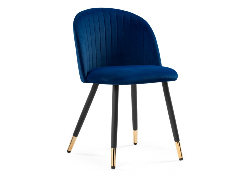Стул Gabi dark blue / black / gold фото Стул Gabi dark blue / black / gold. Фото №1