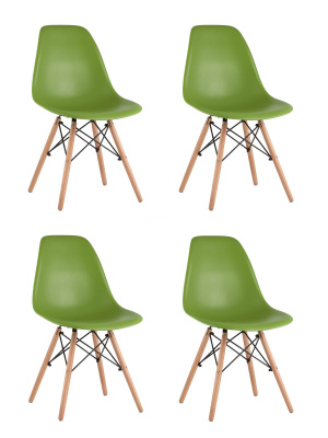 Стул DSW зеленый x4 фото Стул DSW зеленый x4. Фото №2