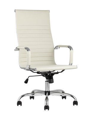 Кресло руководителя TopChairs City бежевое фото Кресло руководителя TopChairs City бежевое. Фото №2