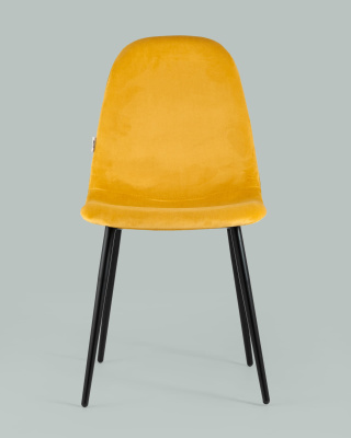 Стул Норман велюр оранжевый. Фото