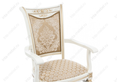 Стул деревянный Mariano молочное патина. Фото №5