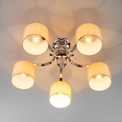 Потолочная люстра Eurosvet Shantel 60111/5 хром. Фото №2