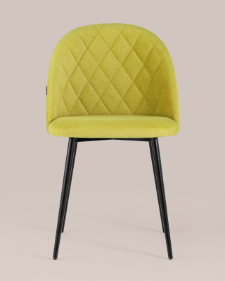Стул Марсель микровелюр желтый. Фото