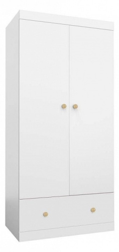 Шкаф платяной Polini kids Fun 890, белый. Фото №1