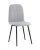 Стул Easy велюр светло-серый. Фото №1
