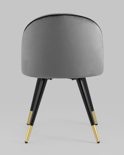 Стул Gabi LUX велюр серый фото Стул Gabi LUX велюр серый. Фото №6