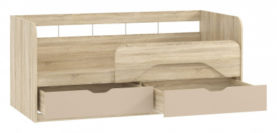 Акварель НМ 039.04 М1 Кровать Капучино, Дуб Сонома. Фото