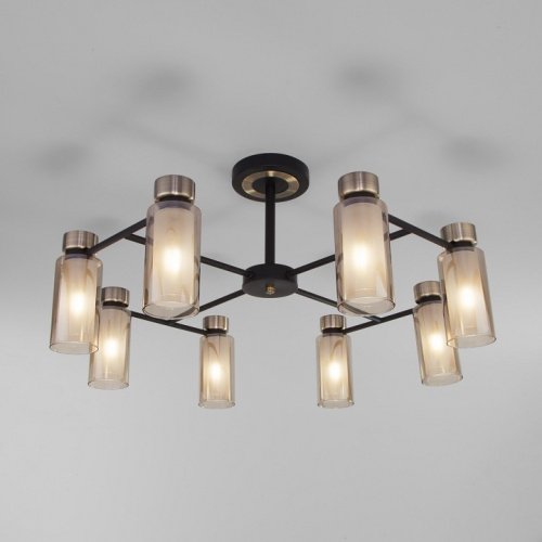 Потолочная люстра Eurosvet Amado 70115/8 черный. Фото №1