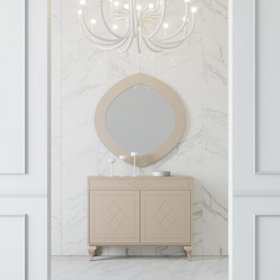 Узкая тумба NORA 3001.1 Almendra фото Узкая тумба NORA 3001.1 Almendra. Фото №2