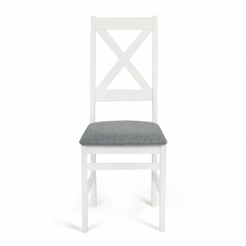 Стул CROSSMAN Многослойная фанера, 100*41*40, white, ткань серая (16/1) (поставляется по 2 шт) фото Стул CROSSMAN Многослойная фанера, 100*41*40, white, ткань серая (16/1) (поставляется по 2 шт). Фото №2