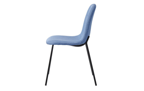Стул C-1101 синий/матовый черный. Фото №6