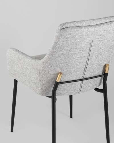 Кресло Саманта рогожка светло-серый. Фото №8